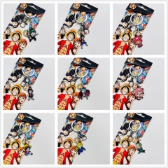 16 Styles One Piece Cartoon Cute Anime Keychain