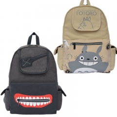 32*13*42CM My Neighbor Totoro/Tokyo Ghoul Cartoon Anime Backpack Bag