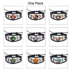 21 Styles One Piece Cartoon Anime Bracelet Wristband