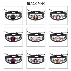 21 Styles K-POP BLACKPINK Cartoon Anime Bracelet Wristband
