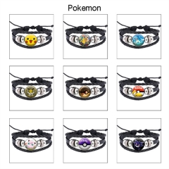 28 Styles Pokemon Cartoon Anime Bracelet Wristband