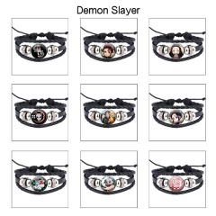 35 Styles Demon Slayer: Kimetsu no Yaiba Cartoon Anime Bracelet Wristband