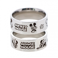 2 Styles Mickey Mouse Cartoon Character Anime Ring