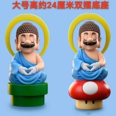 (Two Bases)22CM Super Mario Bro Anime Figure PVC Model Toy Doll