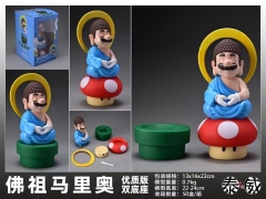 （Two Case）22-24CM Super Mario Bro Cartoon Anime PVC Figure Toy Doll