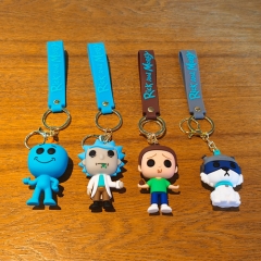 4 Styles Rick and Morty Anime Figure Keychain