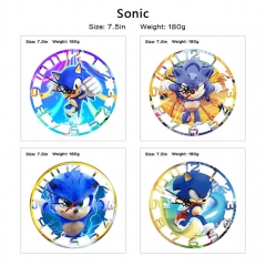 7 Styles Sonic the Hedgehog Cartoon Decoration Anime Wall Clock