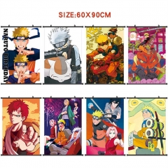 60*90CM 21 Styles Naruto Wall Scroll Cartoon Pattern Decoration Anime Wallscroll