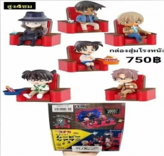 6PCS/SET 4CM Detective Conan Anime PVC Figure