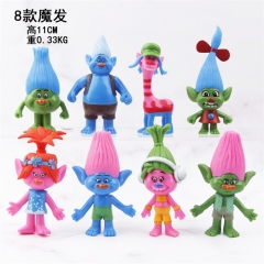 8PCS/SET 11CM The Smurfs Trolls Cartoon Anime PVC Figure