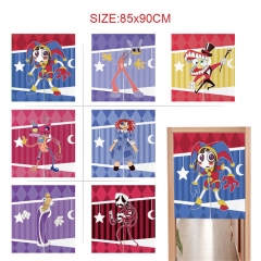 12 Styles The Amazing Digital Circus Cartoon Pattern Anime Door Curtain