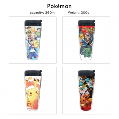 7 Styles 350ML Pokemon Cartoon Pattern Mug Anime Plastic Water Cup