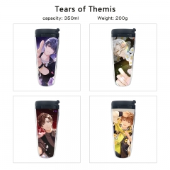 5 Styles 350ML Tears of Themis Cartoon Pattern Mug Anime Plastic Water Cup