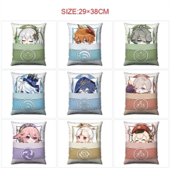 9 Styles 29*38CM Genshin Impact Cartoon Pattern Anime Pillow