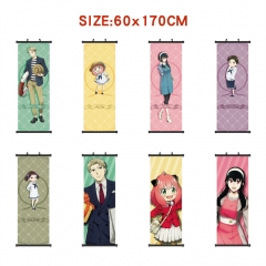 60*170CM 11 Styles SPY×FAMILY Wall Scroll Cartoon Pattern Decoration Anime Wallscroll