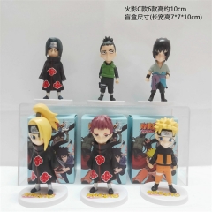 6 Styles 6pcs/set Naruto Character Blind Box Anime PVC Figure Toy