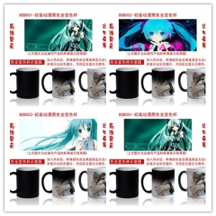 10 Styles Hatsune Miku Cartoon Pattern Ceramic Cup Anime Changing Color Ceramic Mug