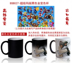 2 Styles Super Mario Bro Cartoon Pattern Ceramic Cup Anime Changing Color Ceramic Mug