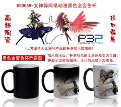 2 Styles Shin Megami Tensei Cartoon Pattern Ceramic Cup Anime Changing Color Ceramic Mug