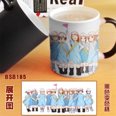 2 Styles Cells at Work Cartoon Pattern Ceramic Cup Anime Changing Color Ceramic Mug