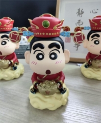 18CM Crayon Shin-chan Cos The God of Fortune Anime PVC Figure Toy