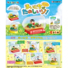 6PCS/SET Original Crayon Shin-chan Cartoon Blind Box Anime PVC Figure Toy