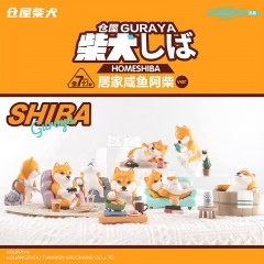 8PCS/SET Original Guraya Shiba Inu Cartoon Game Blind Box Anime PVC Figure