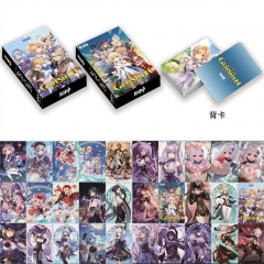 5.4*8.5CM 30PCS/SET Genshin Impact Anime Paper Lomo Card