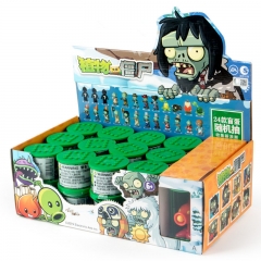 25pcs/set Original Plants vs. Zombies Cartoon Game Blind Box Anime Miniature Building Blocks