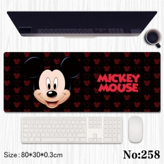 2 Styles 80*30*0.3CM Disney Mickey Mouse Cartoon Anime Mouse Pad
