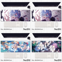 80*30*0.3CM Re: Life in a Different World from Zero Cartoon Anime Mouse Pad