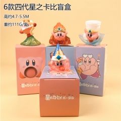 6PCS/SET 4.7-5.5CM Kirby Cartoon Blind Box Anime PVC Figure Toy