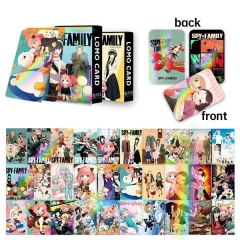 5.4*8.5CM 30PCS/SET SPY x FAMILY Anime Paper Lomo Card