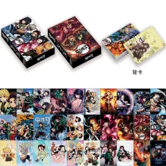 5.4*8.5CM 30PCS/SET Demon Slayer: Kimetsu no Yaiba Anime Paper Lomo Card