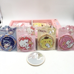 18 Styles 36PCS/SET Sanrio Hello Kitty Kuromi Cinnamoroll My Melody Round Anime Mirror