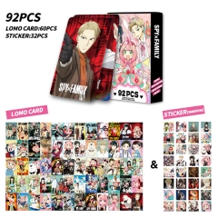 5.4*8.5CM 60PCS/SET SPY x FAMILY Anime Lomo Card+Sticker