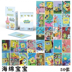 5.7*8.6CM 50PCS/SET SpongeBob SquarePants Dream Paper Lomo Card
