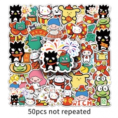 50PCS Sanrio Anime Waterproof Stickers