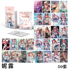 5.7*8.7CM 50PCS/SET Genshin Impact Nilou Paper Anime Lomo Card