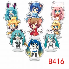 9PCS/SET Hatsune Miku Anime Acrylic Standing Plate