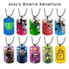 15 Styles JoJo's Bizarre Adventure Cartoon Character Decoration Anime Alloy Necklaces