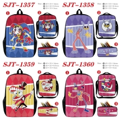 10 Styles The Amazing Digital Circus Cartoon Anime Backpack Bag+Lunch Bag+Pencil Bag