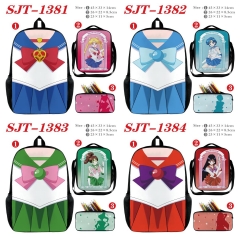 7 Styles Pretty Soldier Sailor Moon Cartoon Anime Backpack Bag+Lunch Bag+Pencil Bag