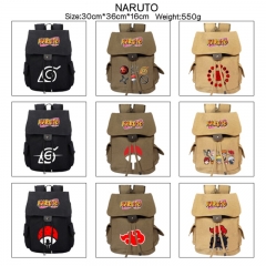 13 Styles Naruto Cosplay Cartoon Canvas Students Backpack Anime Bag