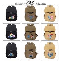 11 Styles Lilo & Stitch Cartoon Canvas Students Backpack Anime Bag