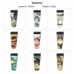9 Styles 350ML My Neighbor Totoro Cartoon Pattern Mug Anime Plastic Water Cup