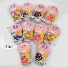 10PCS/SET 11CM Kirby Anime Plush Toy Pendant
