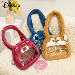26.5*7*25CM 3 Styles Disney Lilo & Stitch  Lotso Anime Plush Bag