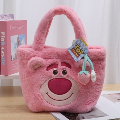 29*12*23CM Disney Lotso Anime Plush Bag