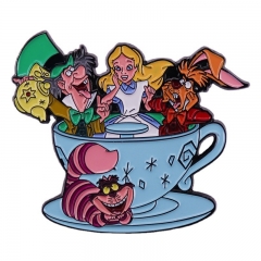 Alice in Wonderland Anime Alloy Pin Brooch